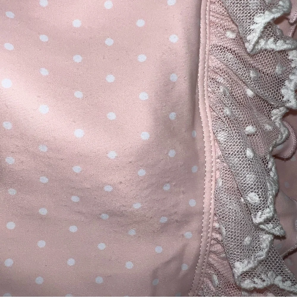 Jane + Jo Polka Dot Ruffle Swimsuit
